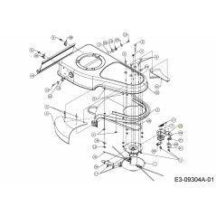 Poulie tendeur plate 756-05108 d'origine MTD | Newgardenstore.eu