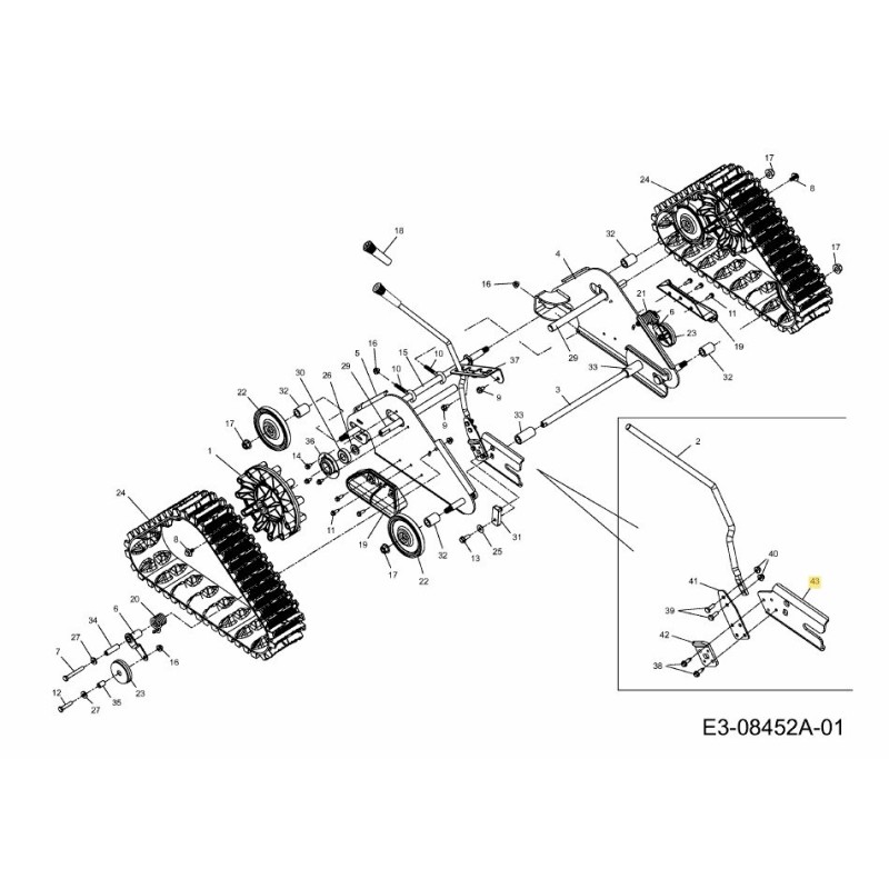 ALTEZZA STAFFA PERNO 790-00552 ORIGINALE MTD ALTEZZA STAFFA PERNO 790-00552 ORIGINALE MTD