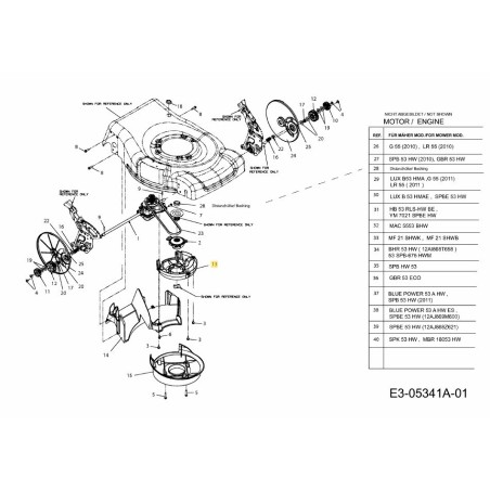 VAR. DÉFLECTEUR 731-06112A ORIGINE MTD | Newgardenstore.eu