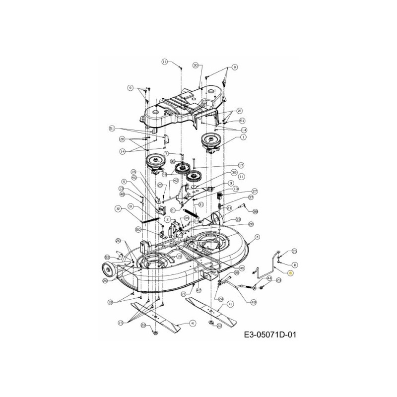Stange:Halter:Riemen 42" 747-04857 Original MTD