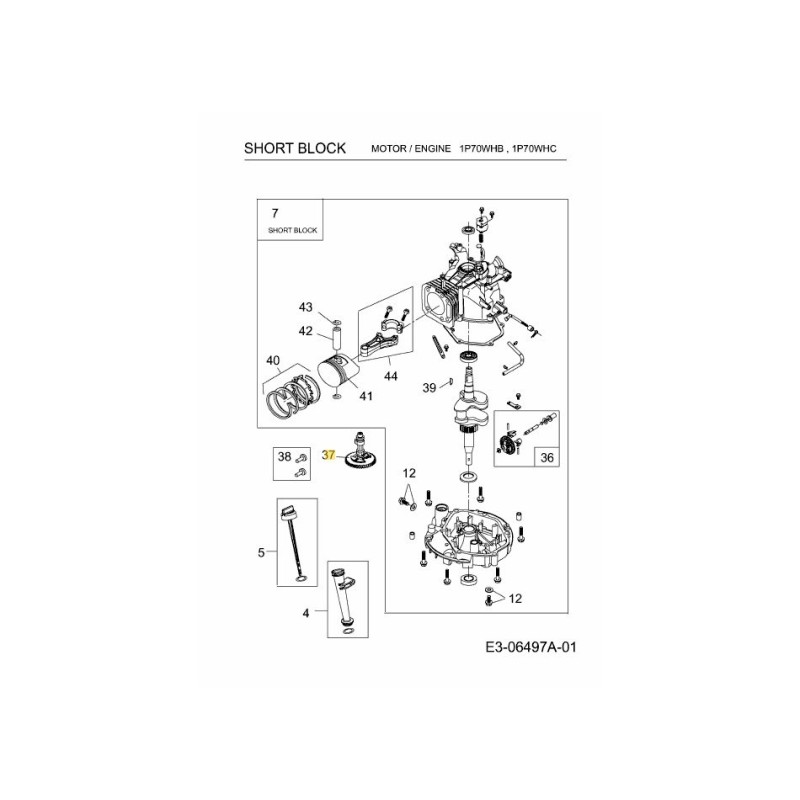 CAMSHAFT ASSY. 751-11767 ORIGINAL MTD
