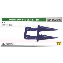 Halbfeiner Doppelzinken für Ackerschlepper BCS 600 700 622 | Newgardenstore.eu