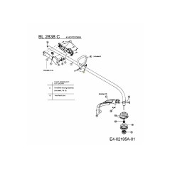 Befestigungsteilesatz für Griff 791-181587 Original MTD | Newgardenstore.eu