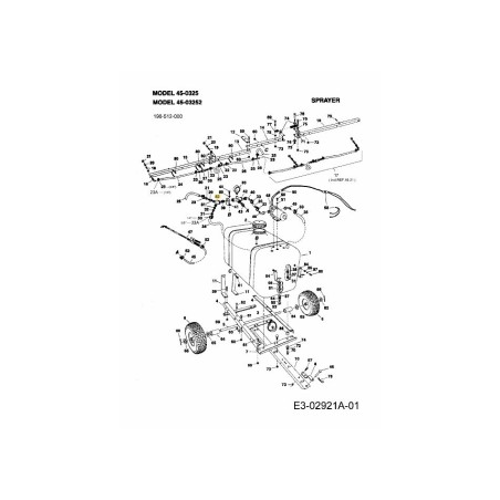 TUYAU, YW / VANNES 3/4" AF-45017 ORIGINAL MTD | Newgardenstore.eu