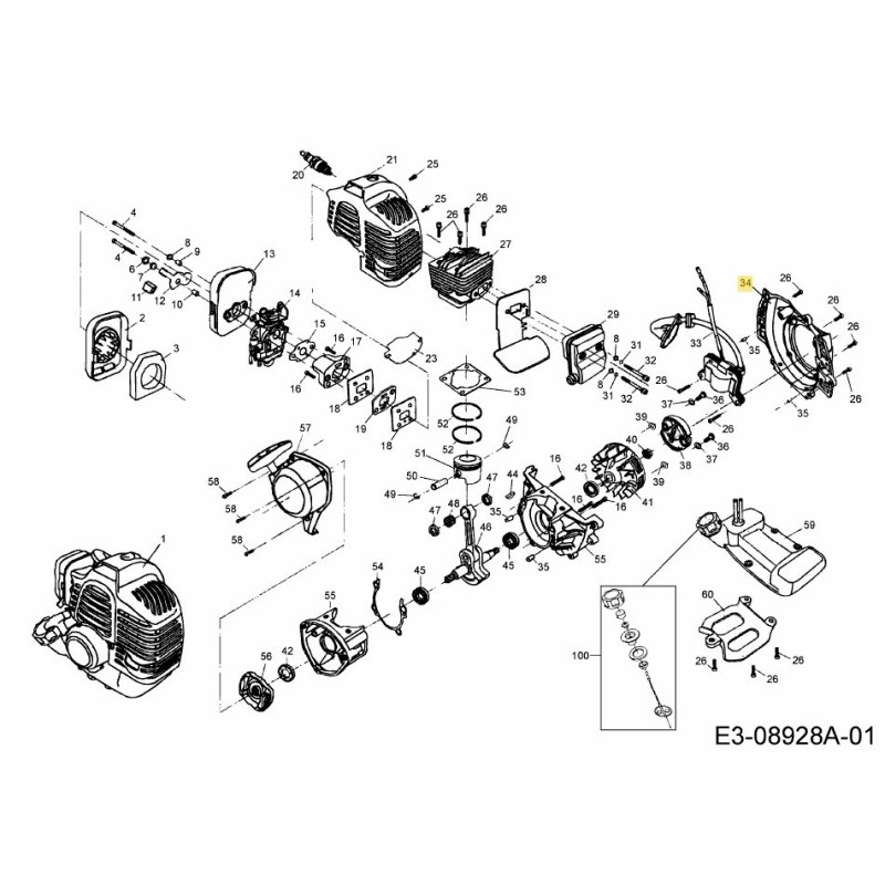 SHROUD ENGINE 092.63.534 ORIGINAL MTD