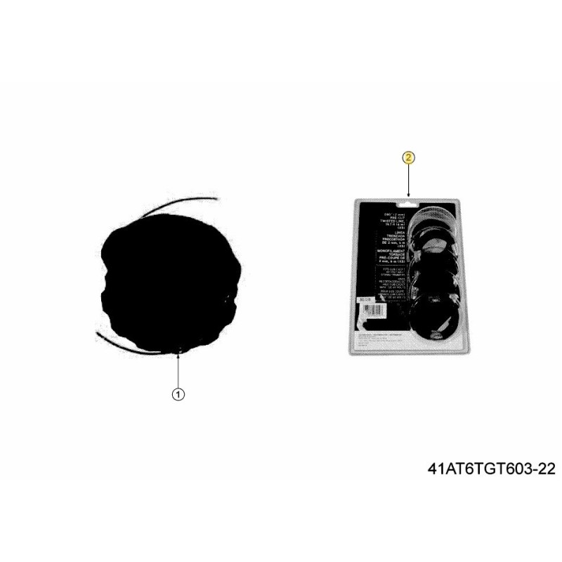 FILO PER DECESPUGLIATORE BLU RITORTO 490-010-C047 ORIGINALE MTD