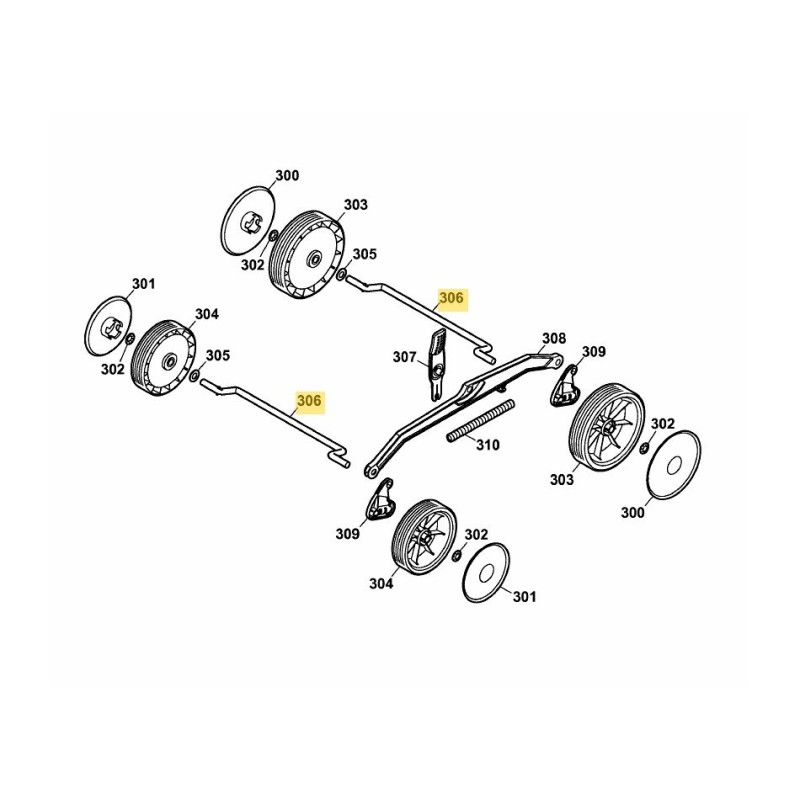 Essieu 4904100 ORIGINAL MTD