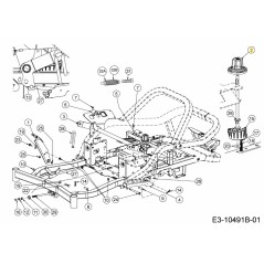 BOUTON DE RÉGLAGE DE LA HAUTEUR 631-06839 ORIGINAL MTD | Newgardenstore.eu