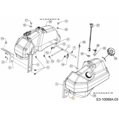 PLATE TANK SUPPORT RH 703-10628ACY ORIGINAL MTD