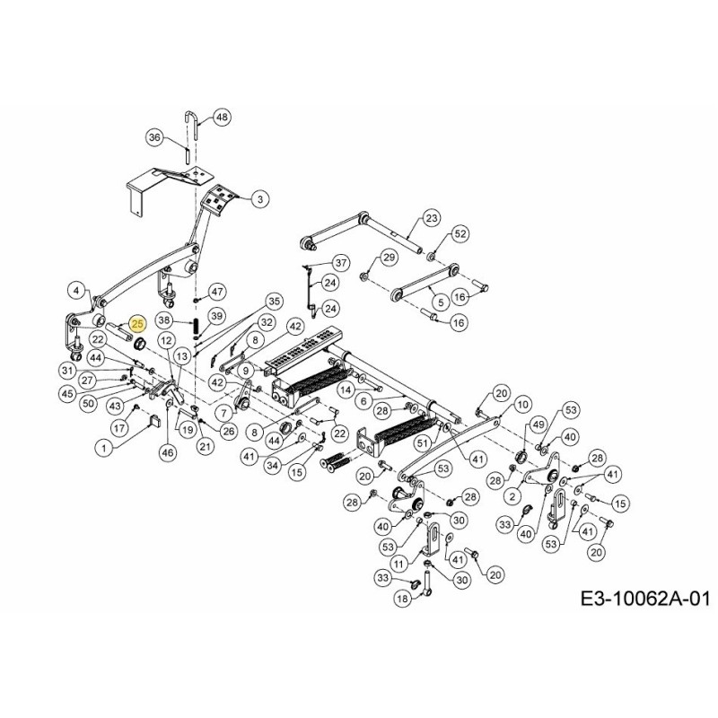 ARBRE DE LEVAGE GAUCHE 711-06610 ORIGINAL MTD