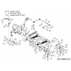 ARBRE DE LEVAGE DROIT 711-06857 ORIGINAL MTD | Newgardenstore.eu