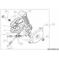 BOÎTIER DE COMMANDE DE GOUTTIÈRE RH 731-07651 ORIGINAL MTD | Newgardenstore.eu