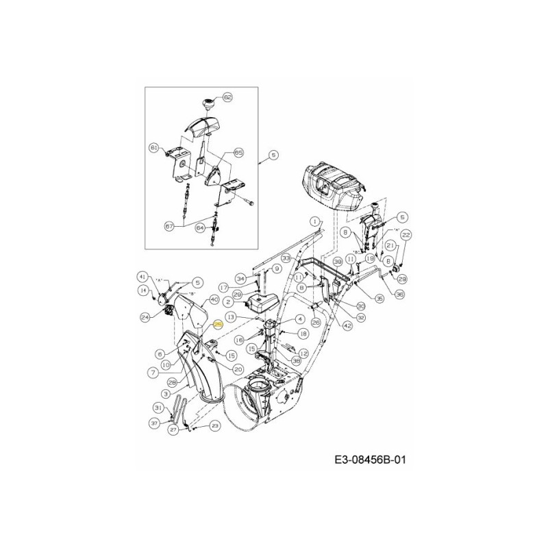 ADAPTATEUR DE GOUTTIÈRE SUPÉRIEURE 731-09539A ORIGINAL MTD