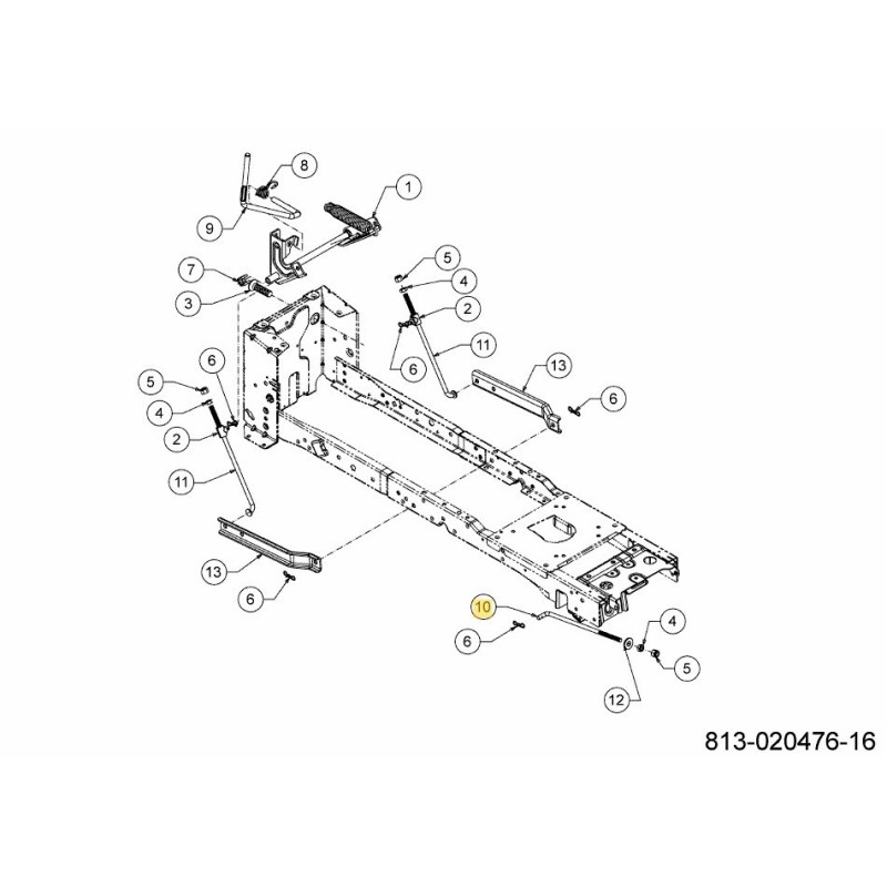 ROD:LIFT:DECK:FRT 747-06247C ORIGINAL MTD
