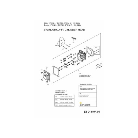 Vergaser-Reparatursatz 751-11708 Original MTD | Newgardenstore.eu