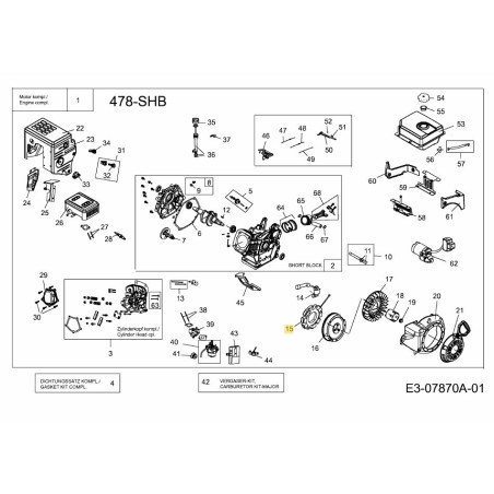 CONJUNTO DE BOBINA DE CARGA 751-12553 ORIGINAL MTD | Newgardenstore.eu