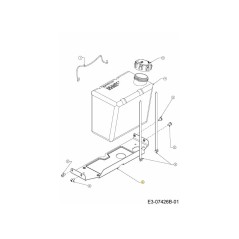 BRKT:SUPT:FUEL TANK 783-07083A-S ORIGINAL MTD | Newgardenstore.eu