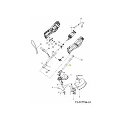 ALLOGGIAMENTO DELL'ALBERO DI TRASMISSIONE INFERIORE 092.61.280 ORIGINALE MTD | Newgardenstore.eu