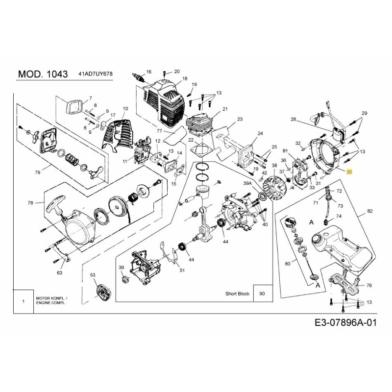 MOTORE SHROUD 092.63.095 ORIGINALE MTD MOTORE SHROUD 092.63.095 ORIGINALE MTD