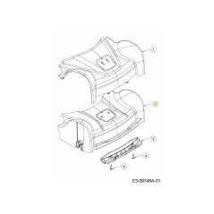 Vorderachsabdeckung 731-09919 Original MTD | Newgardenstore.eu
