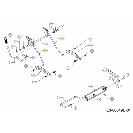 STERZO A LINK 747-05057 ORIGINALE MTD | Newgardenstore.eu