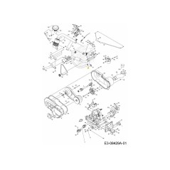 TUBE INFÉRIEUR DE RADIATEUR 751-10893 ORIGINAL MTD