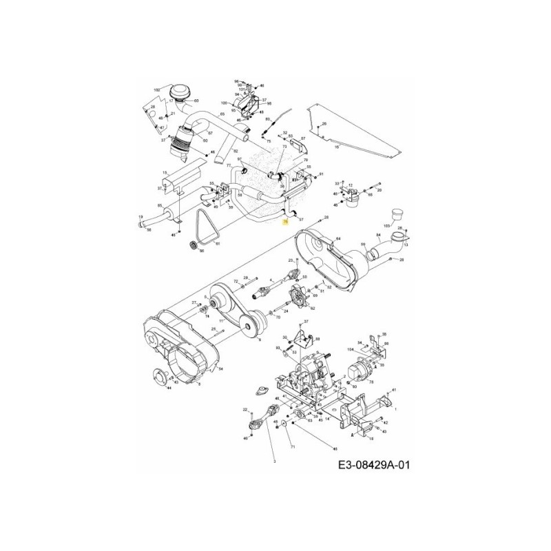 TUBE INFÉRIEUR DE RADIATEUR 751-10893 ORIGINAL MTD TUBE INFÉRIEUR DE RADIATEUR 751-10893 ORIGINAL MTD