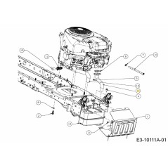 PIPE:EXH:LH:B&amp-S TWIN 751-14476 ORIGINAL MTD