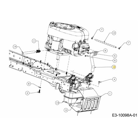 TUBO: ESCAPE: B&amp-S SGL 751-14477 ORIGINAL MTD | Newgardenstore.eu