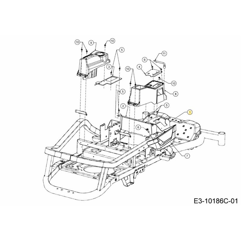 SUPPORT RH 703-13223-CY ORIGINAL MTD