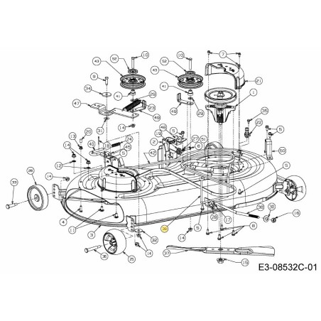 KEEPR BELT DECK 42S-46T 747-05171A ORIGINALE MTD | Newgardenstore.eu