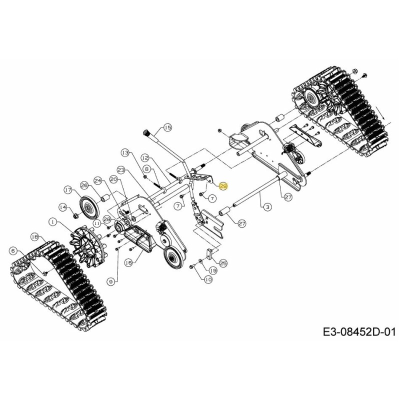 RÉGLAGE DE LA HAUTEUR DU SUPPORT 790-00562637 ORIGINAL MTD