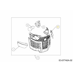 LENTE FARO SX 731-07879 ORIGINALE MTD