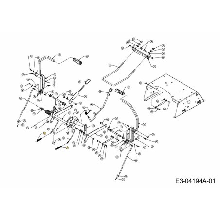 ASTA FRENO A MOLLA 732-04432 ORIGINALE MTD | Newgardenstore.eu