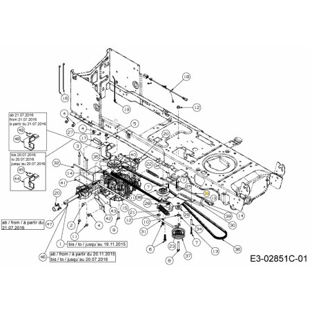 BIELLA FRENO NX9 TUFF-TORQ 747-05452 ORIGINALE MTD | Newgardenstore.eu