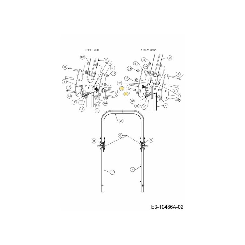 GIOGO DI BLOCCAGGIO 747-07015A ORIGINALE MTD