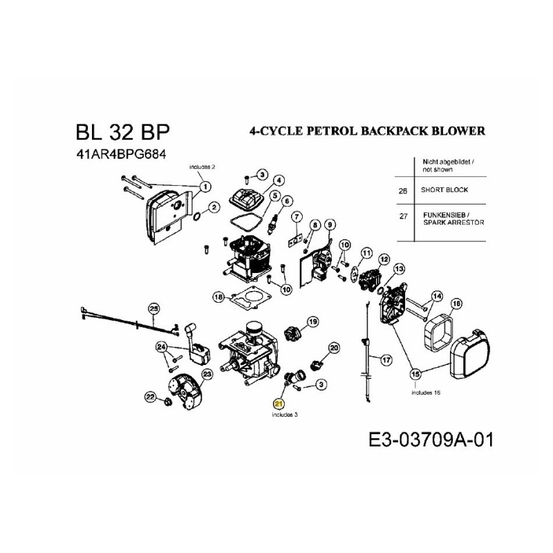 TUBE D'HUILE ASM AC4 753-05682 ORIGINAL MTD