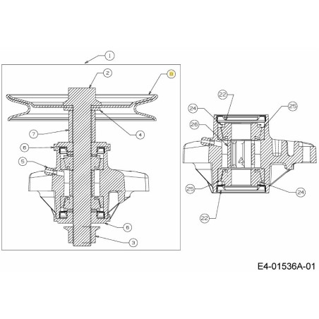 PULLEY 756-04086 ORIGINAL MTD | Newgardenstore.eu