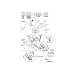 COUVERCLE DE COURROIE : SANS RÉVISION 786-0056A709 ORIGINAL MTD