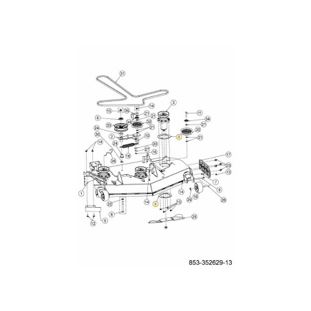 PLATE-SPINDLE REINFORCEMENT 703-18464 ORIGINAL MTD | Newgardenstore.eu