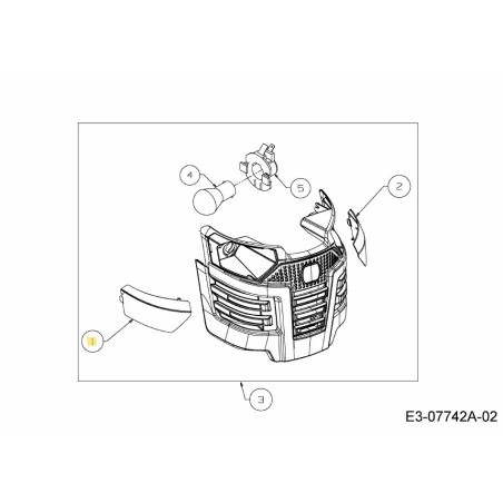LENTE FARO DESTRO 731-07878 ORIGINALE MTD | Newgardenstore.eu