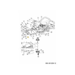 ROD DECK FRONT LIFT 747-10812 ORIGINAL MTD