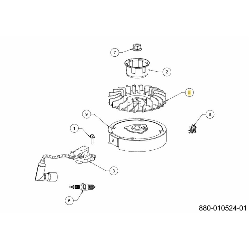 Ventilateur de refroidissement 751-21930 d'origine MTD