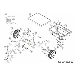 Achse-Rad AF-28611 ORIGINAL MTD | Newgardenstore.eu