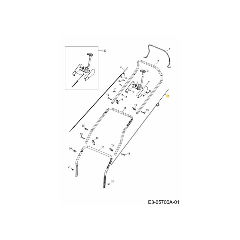 ALAMBRE BOWDEN 3641111 ORIGINAL MTD