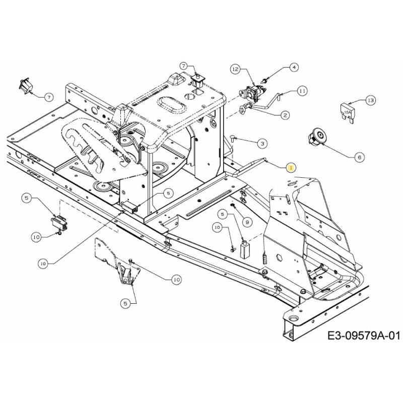 Batteriehalterung 683-05056A Original MTD
