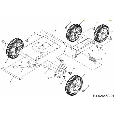 WHL:7"X1,8":PIN:BAR:GRY 734-04562 ORIGINAL MTD | Newgardenstore.eu