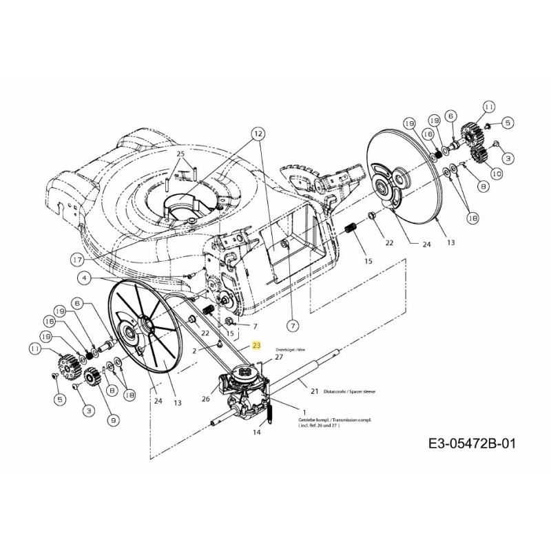 CORREA: TIPO V: 3L x 29,41 POLY 754-04182 ORIGINAL MTD