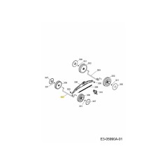 Vorderachse 4970045F Original MTD
