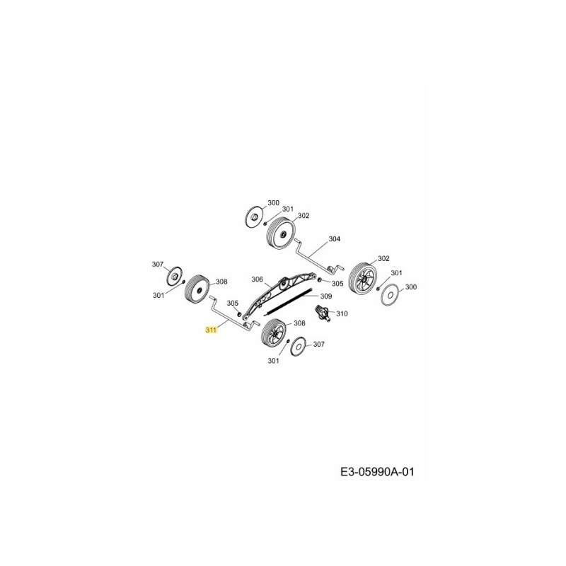 ESSIEU AVANT 4970045F ORIGINAL MTD ESSIEU AVANT 4970045F ORIGINAL MTD
